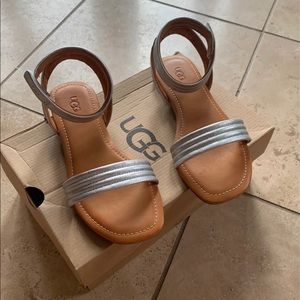 UGG Ethena Metallic Ankle Strap Sandal